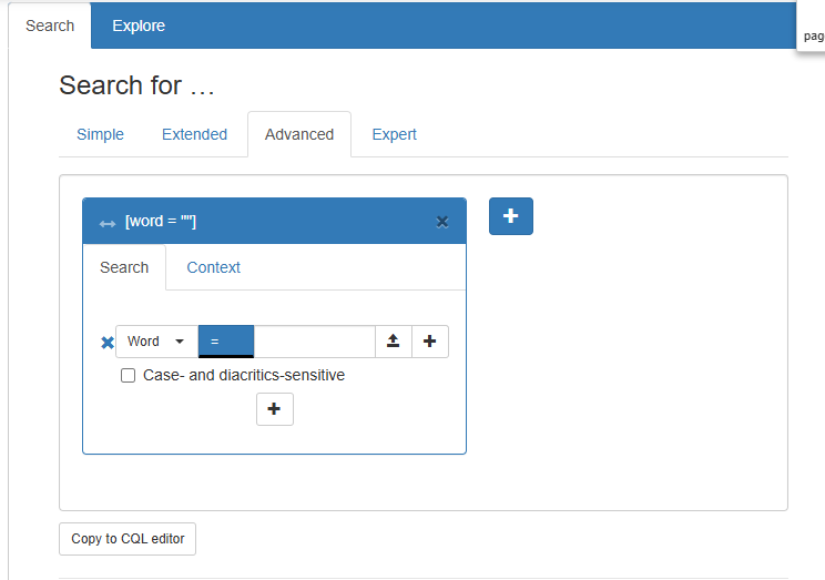 advanced search