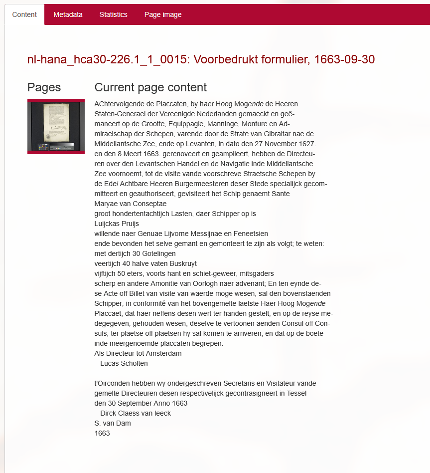 example customized document